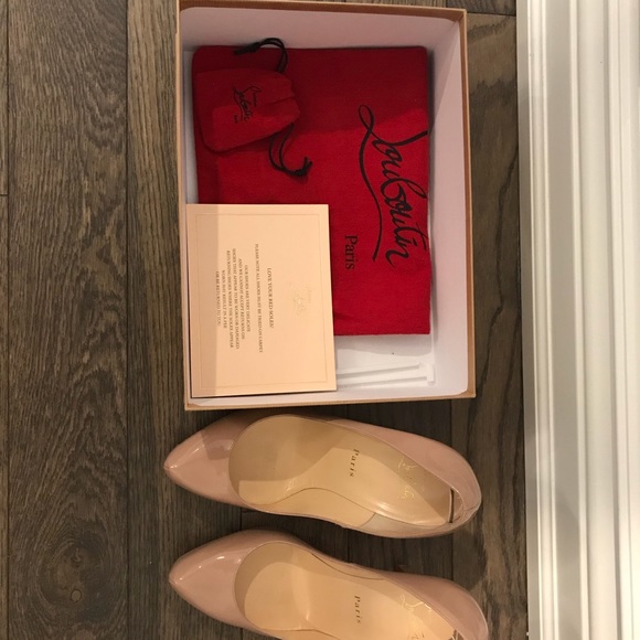 Christian Louboutin Nude Rolando 38.5 or 8 (120mm) - Picture 3 of 5